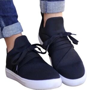Steve Madden Lancer Black Sneakers, 9.5